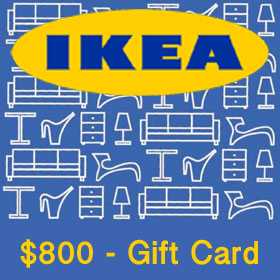 Ikea Gift Card 800 dollar