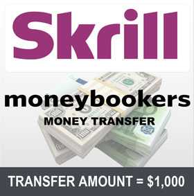 Moneybookers Transfer 1000 dollar