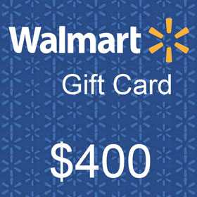 Wallmart Gift Card 400 dollar